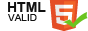 Valid HTML 5!